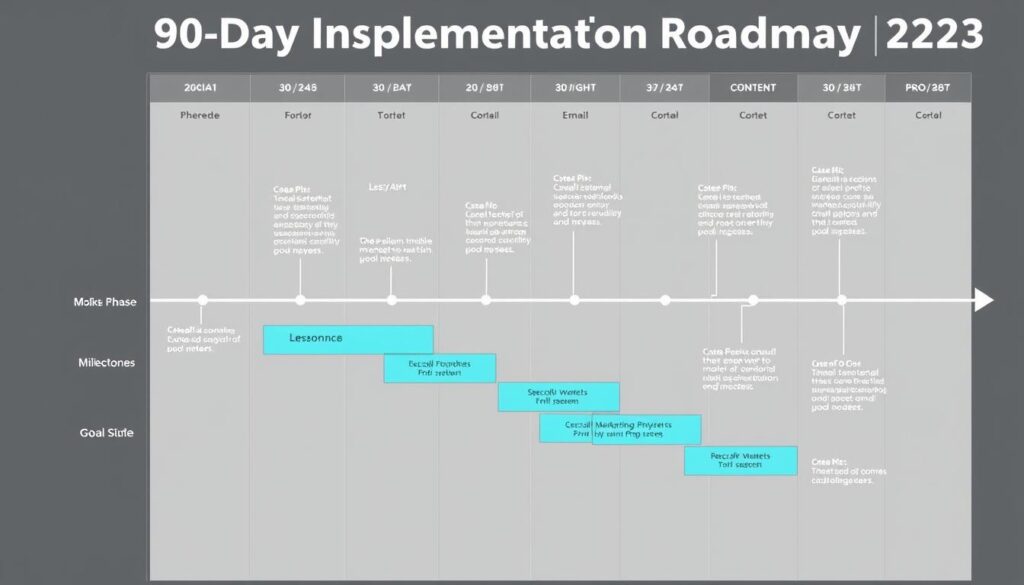 90-day digital marketing implementation roadmap for small businesses