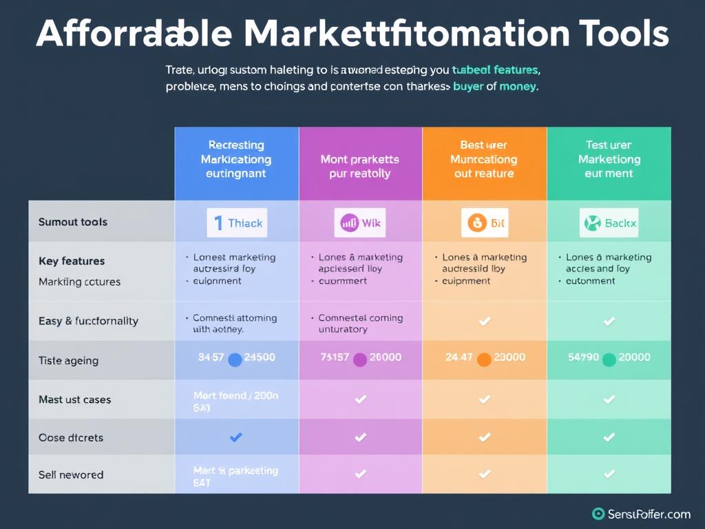 Comparison of affordable marketing automation tools for small businesses