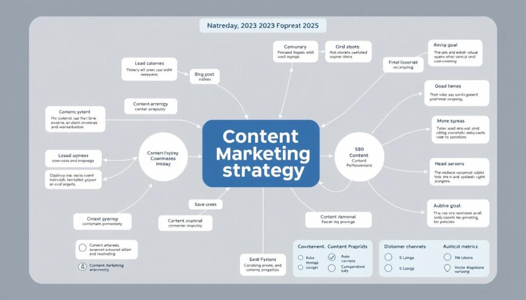 Content marketing strategy map for small businesses in 2025