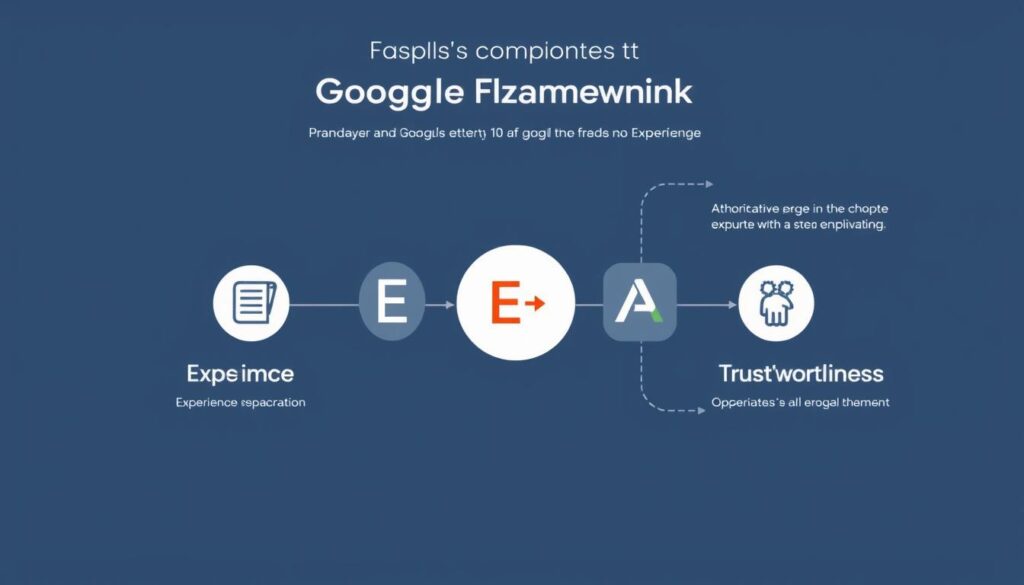 E-E-A-T components visualization highlighting Experience for SEO trends 2025 E-E-A-T components visualization highlighting Experience for SEO trends 2025