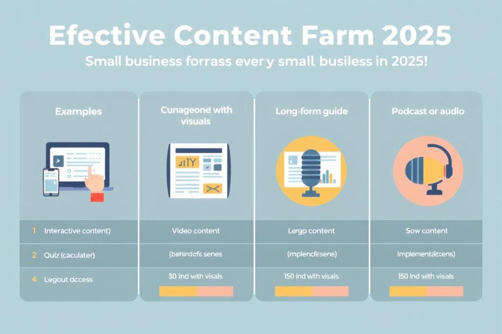 Effective content formats for small businesses in 2025