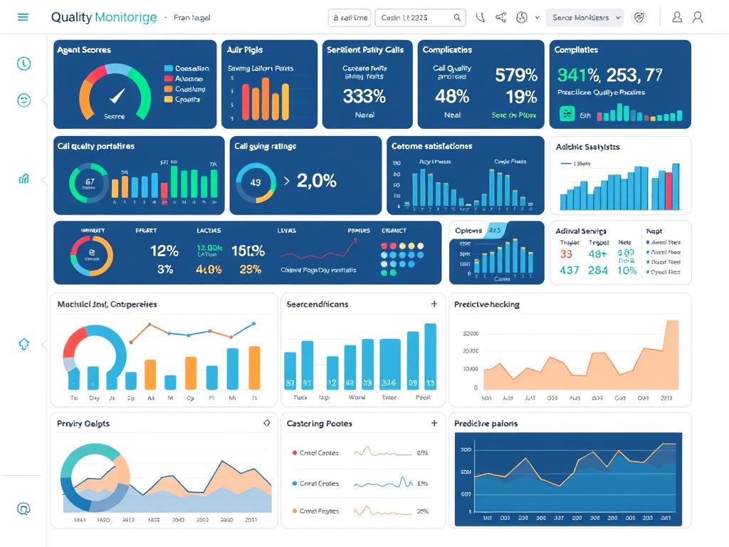 Real-time quality monitoring dashboard for call center management