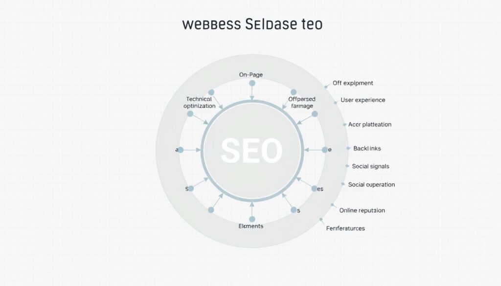 SEO components diagram SEO components diagram