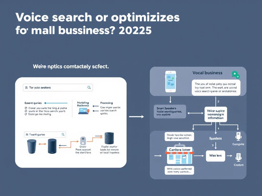 Voice search optimization diagram for small businesses