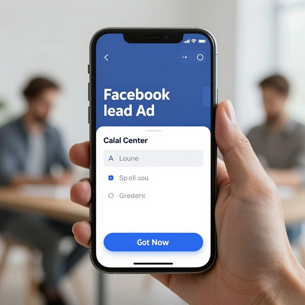 Facebook Lead Ad example for call center services Facebook Lead Ad example for call center services
